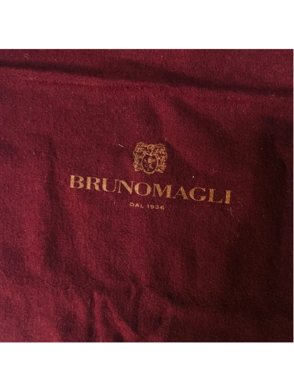 Bruno Magli Burgundy Drawstring Pouch Storage Bag